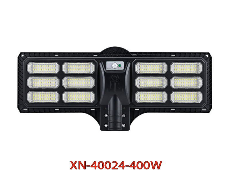 Đèn đường năng lượng mặt trời tấm pin liền thể 2 cánh giá rẻ Xenon XN40024 - 400W 12 ô